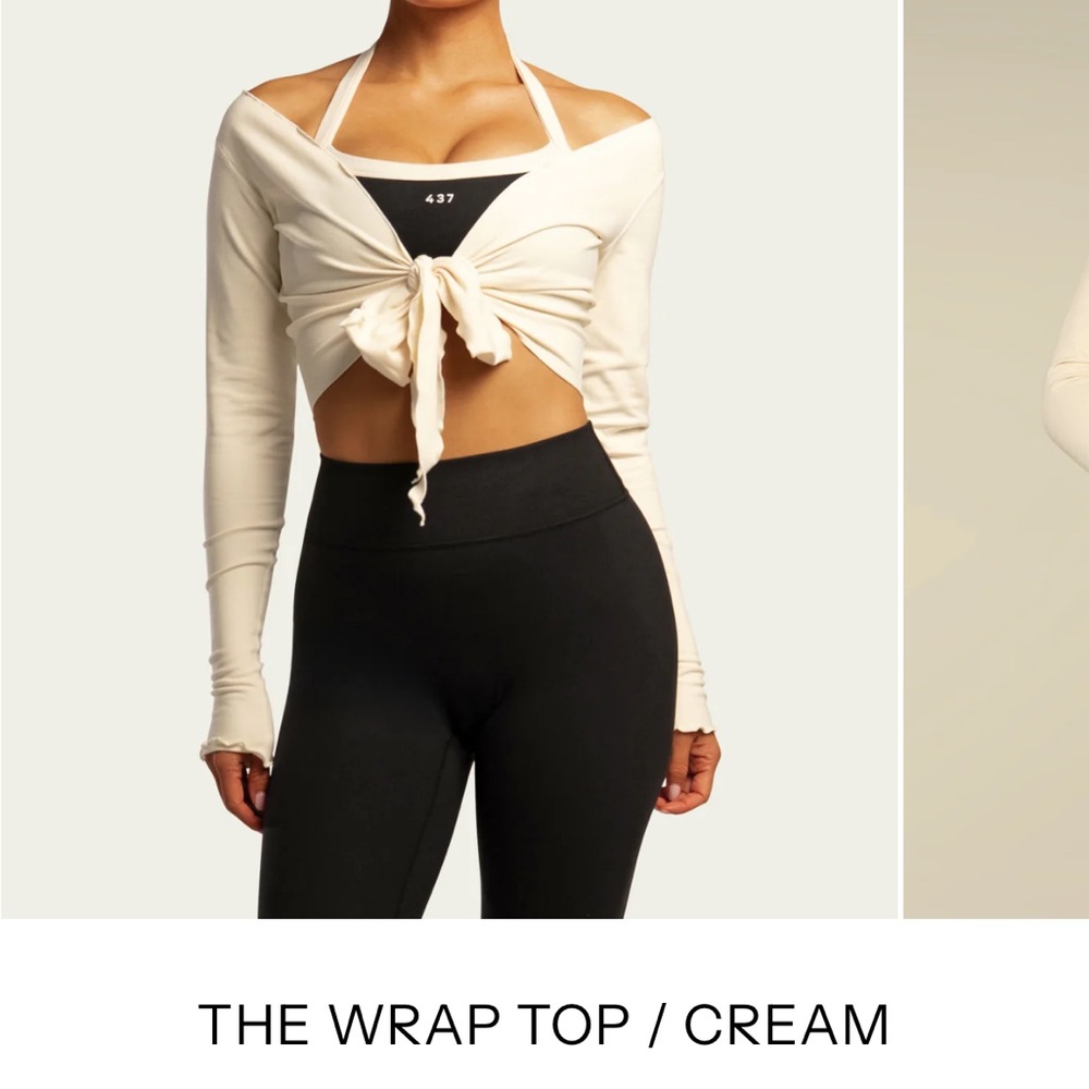 437 - The Wrap Top Cream